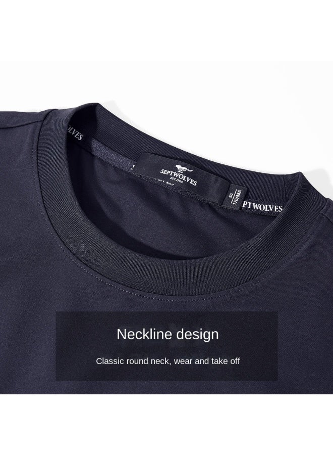 Septwolves Cool Ice Feel】men's Summer Dry Stretch Breathable Printed Short Sleeve Round Neck T-shirt - Image 3