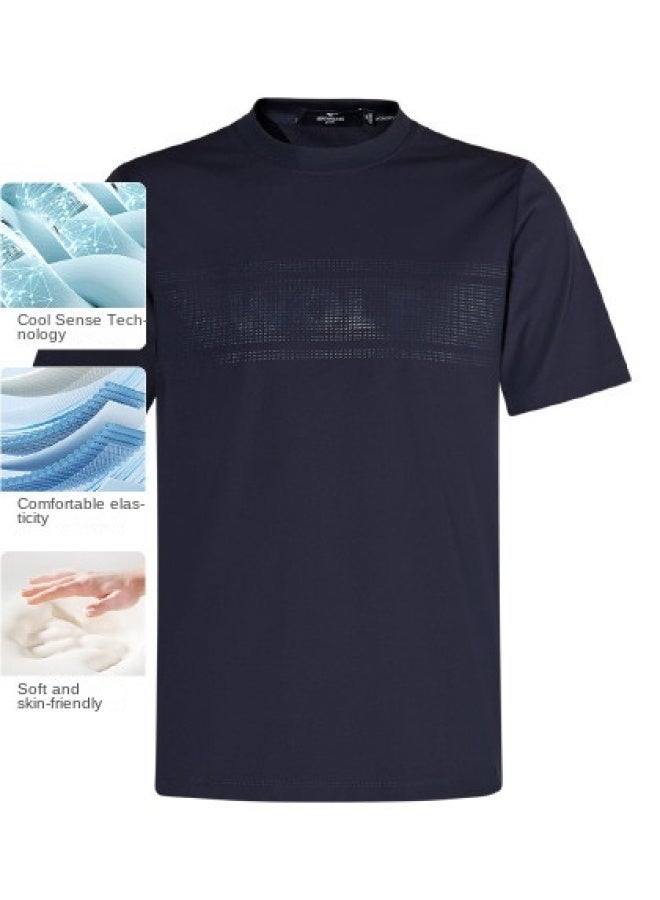 Septwolves Cool Ice Feel】men's Summer Dry Stretch Breathable Printed Short Sleeve Round Neck T-shirt - Image 1