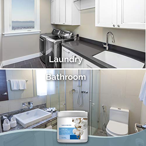 SMELLS BEGONE Air Freshener Odor Absorber Gel - 15 oz, Pack of 2 - Absorbs and Eliminates Odor in Pet Areas, Bathrooms, Cars, & Boats - Made with Essential Oils - Fresh Cotton Scent - Image 5