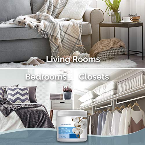 SMELLS BEGONE Air Freshener Odor Absorber Gel - 15 oz, Pack of 2 - Absorbs and Eliminates Odor in Pet Areas, Bathrooms, Cars, & Boats - Made with Essential Oils - Fresh Cotton Scent - Image 3