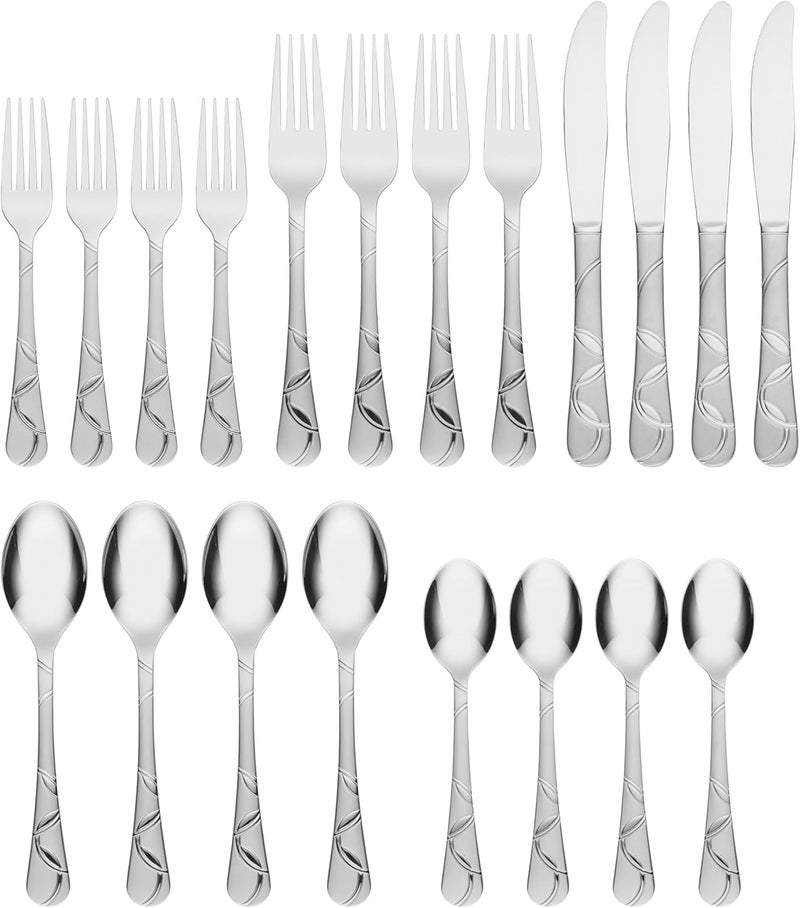 Cambridge Felicity Sand Piece Flatware Set 20 Count - Image 2