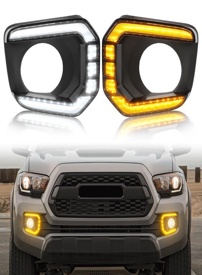 TBHOO LED Fog Lamps For Toyota Tacoma 2016 207 2018 2019 2020 2021 2022 2023 Turn Signal Lights DRL Tacoma Daytime Running Lights Fog light Lamps Assembly - Image 1