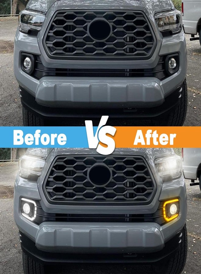 TBHOO LED Fog Lamps For Toyota Tacoma 2016 207 2018 2019 2020 2021 2022 2023 Turn Signal Lights DRL Tacoma Daytime Running Lights Fog light Lamps Assembly - Image 4