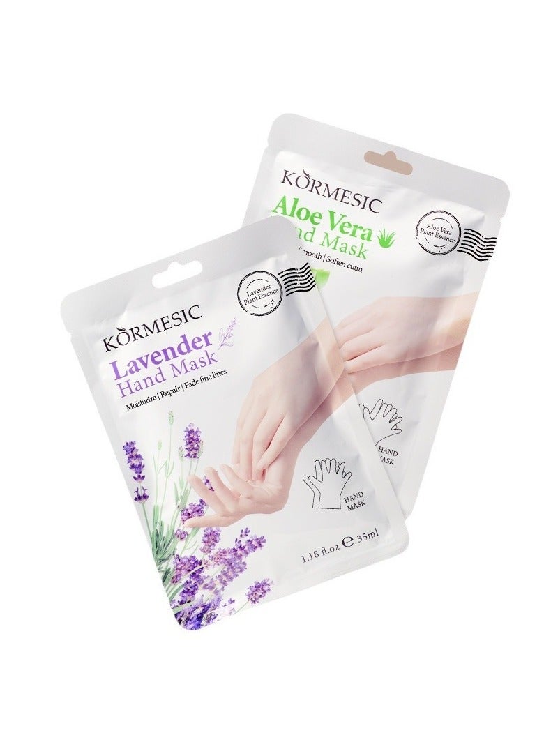 Kormesic 5 Pairs Aloe Vera Hand Masks - 35ml/Pair Soothing & Hydrating Hand Treatment - Image 4