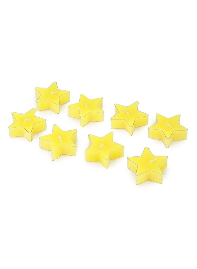 PROSPERRO LUMO by Parkash Candles Star Shaped T Light Set of 8,| Scented (Yellow - Lemon) - Image 2