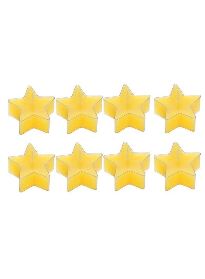 PROSPERRO LUMO by Parkash Candles Star Shaped T Light Set of 8,| Scented (Yellow - Lemon) - Image 5