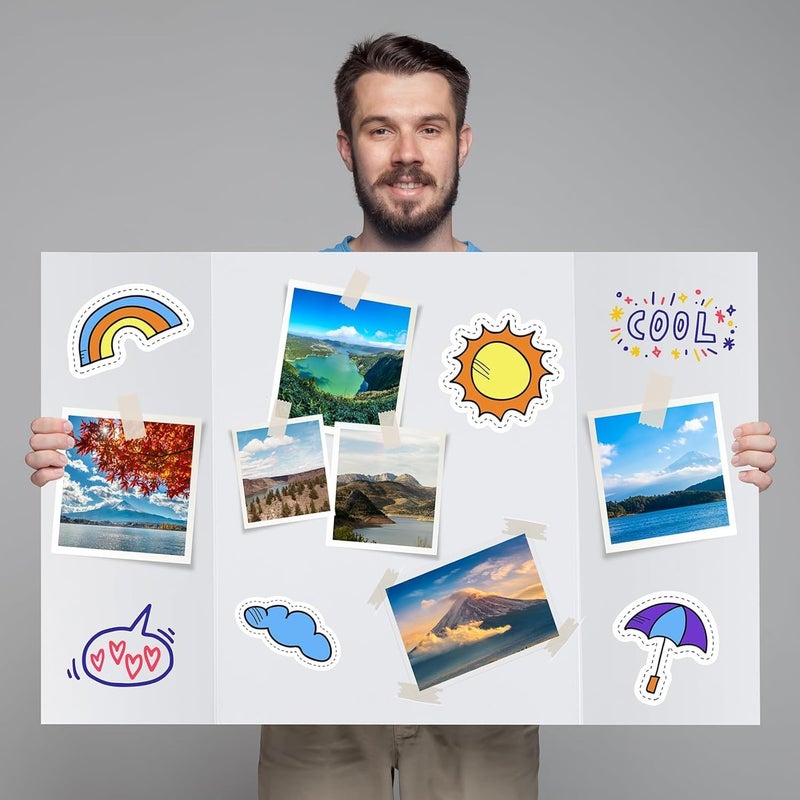 AL FAKHAMA Tri-Fold Presentation Board - 4 Pack - Image 2