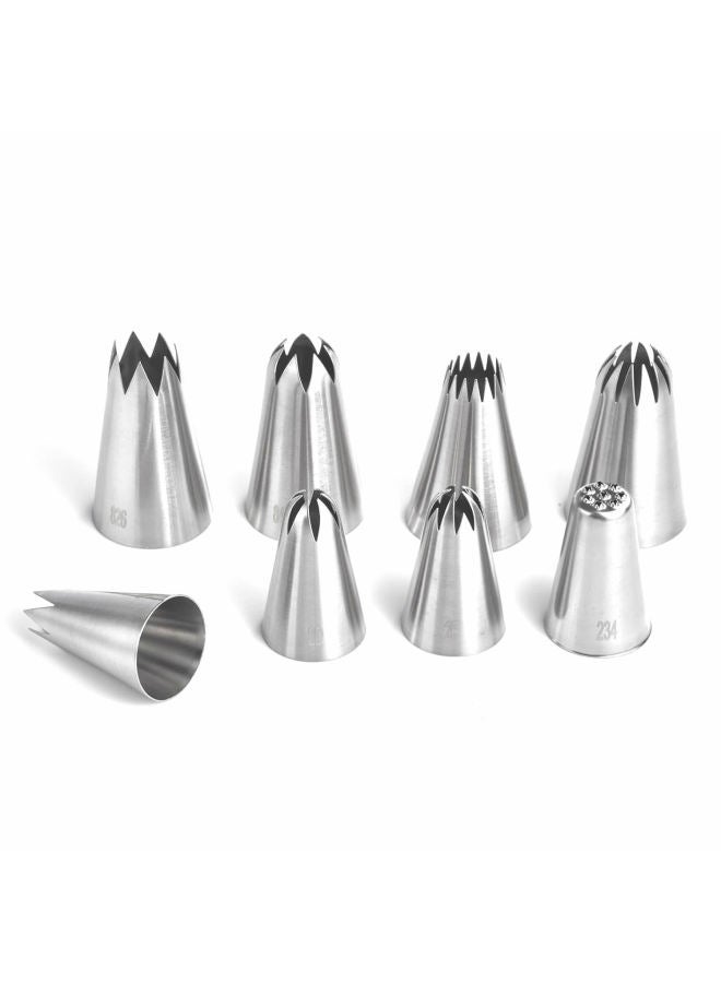 304 Seamless Stainless Steel Piping Nozzle 25MM Caliber Cookie Cake Decorating Kitchen DIY Pastry Baking Tools-Specifications:222 - Image 5