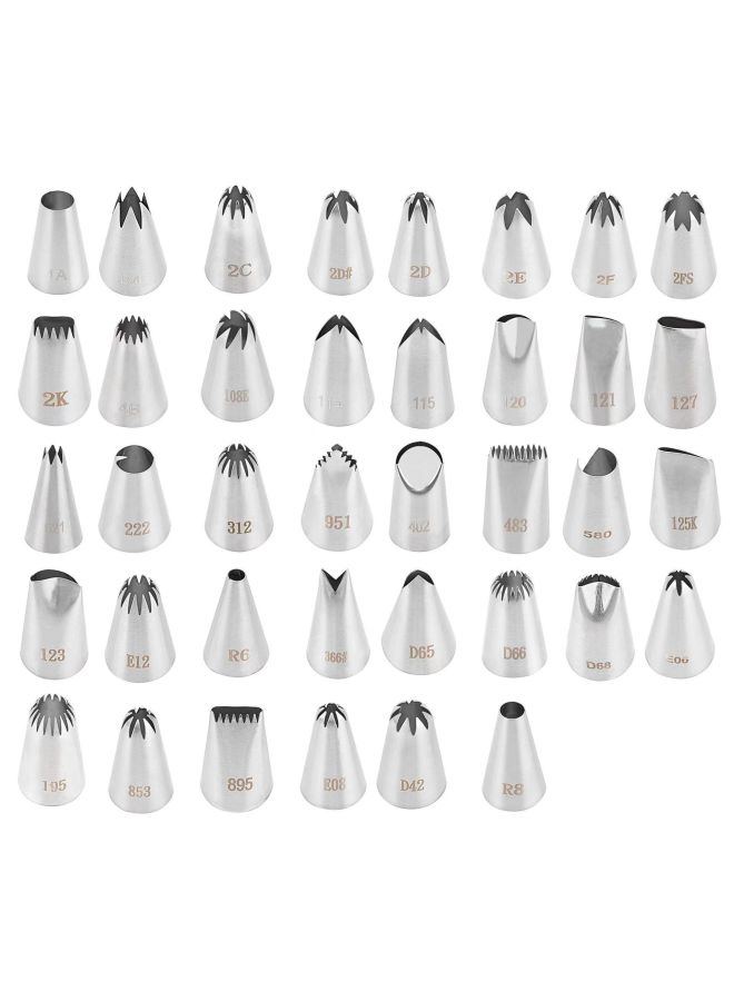 304 Seamless Stainless Steel Piping Nozzle 25MM Caliber Cookie Cake Decorating Kitchen DIY Pastry Baking Tools-Specifications:222 - Image 4