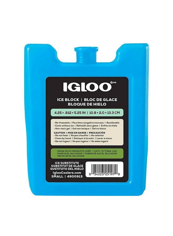 Igloo MaxCold Re-Freezable Reusable Non-Toxic Cooler Ice Block Blue Small