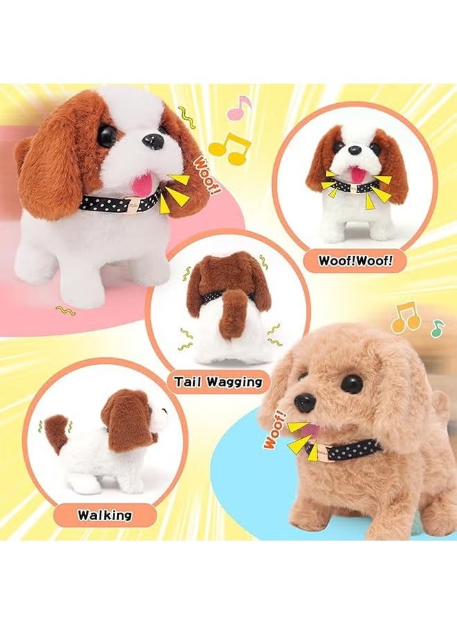 Cute Interactive Pet Dog & Dog Cage Walking Electronic Toy | Call-Activated Birthday Gift for Kids & Babies – Golden Retriever Design  - Image 3