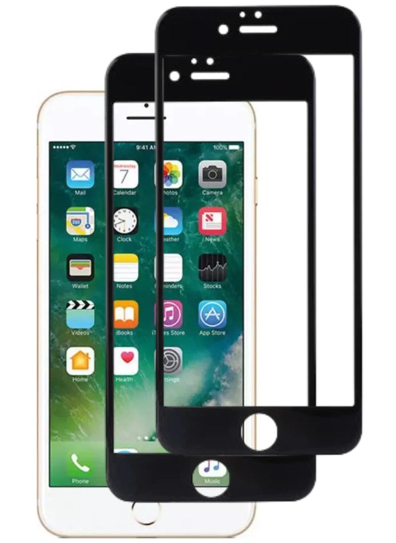 RAYON 2 Pack Tempered Glass Screen Protector 5D Designed For iPhone 7 Plus Full Screen Coverage And Bubble Free - Image 1