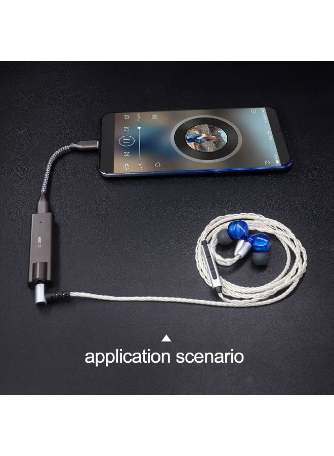 TypeC To Lightning/TypeC Ear Amplifier Decoding HIFI Small Tail Line High Fidelity Audio Decoding Line-Color:Type-C To Lightning Digital Decoding Line-Length:120mm  - Image 3