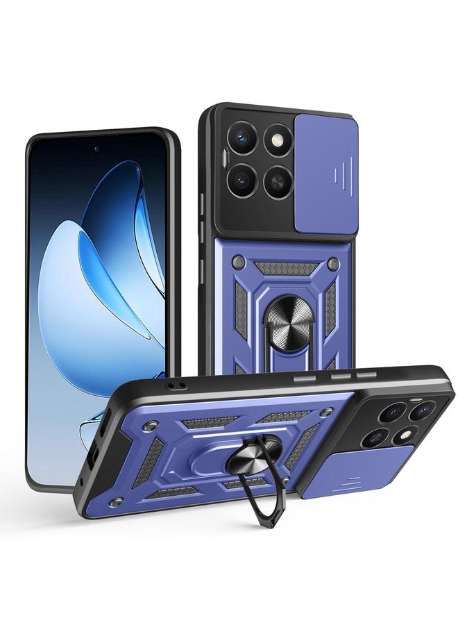 Case For Honor X8c 4G Sliding Camera Cover Design TPU+PC Phone Case