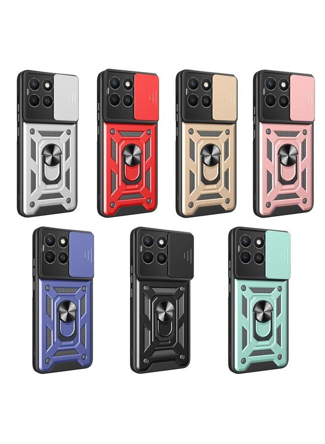 Case For Honor X8c 4G Sliding Camera Cover Design TPU+PC Phone Case