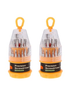 LAWAZIM Precision Screwdriver Set - 2 Packs of 34 Piece - Multi-Bit Furniture Assembly Electronics Eyeglass Watch Repair Jewelry Household Appliances Repair Kit Phillips Flathead Torx Hex  - Image 1