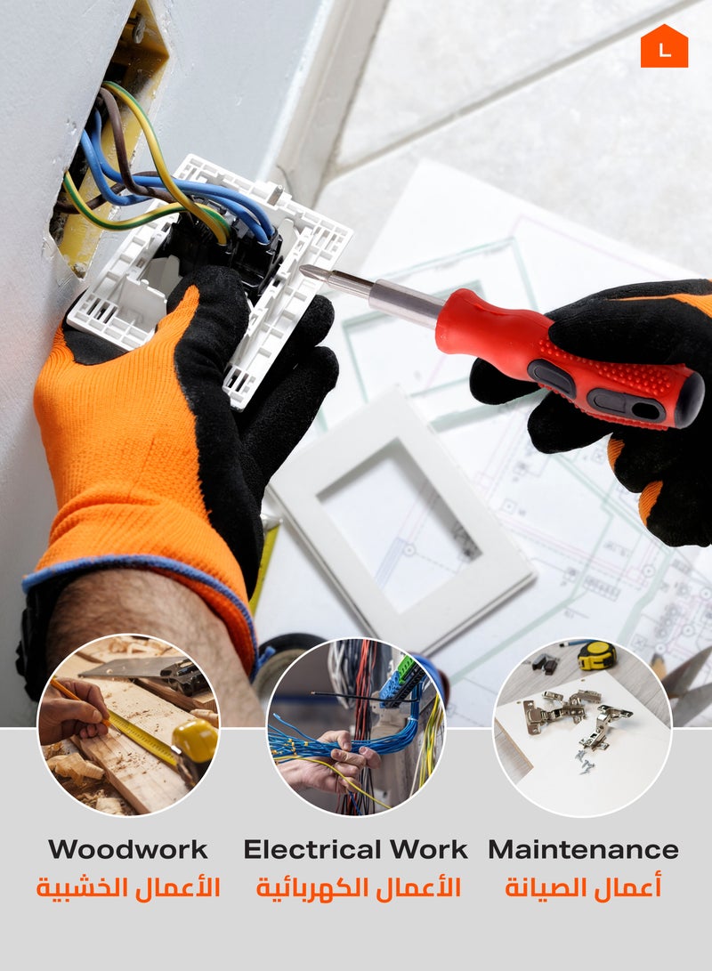 LAWAZIM Precision Screwdriver Set - 2 Packs of 34 Piece - Multi-Bit Furniture Assembly Electronics Eyeglass Watch Repair Jewelry Household Appliances Repair Kit Phillips Flathead Torx Hex - Image 5