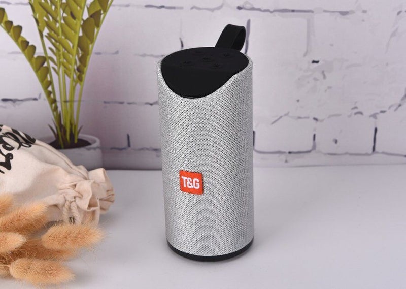 مكبر صوت بلوتوث TG113 الأكثر مبيعًا - ميني محمول من القماش مع مضخم صوت لاسلكي وفتحة بطاقات، هدية مثالية