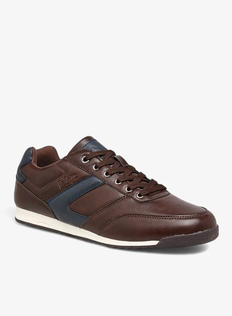 Lee Cooper Men Panelled Sneakers with Lace-Up Closure