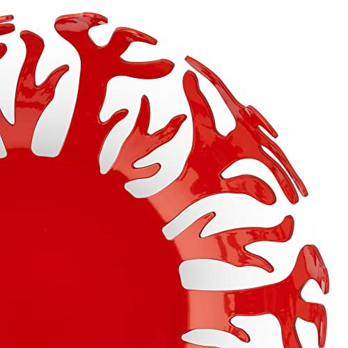 Alessi ESI01/29 R Mediterraneo Fruit Holder in Stainless Steel Colored with Epoxy Resin, Red - Image 4
