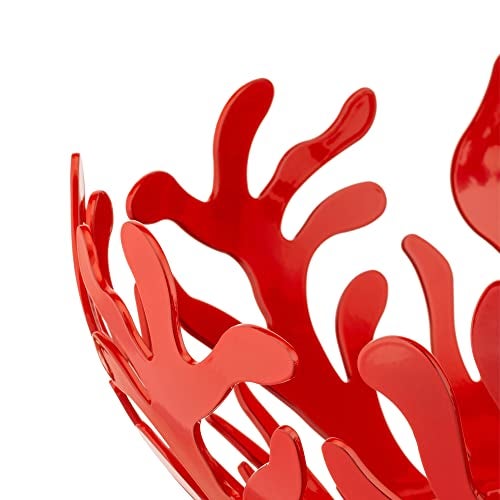 Alessi ESI01/29 R Mediterraneo Fruit Holder in Stainless Steel Colored with Epoxy Resin, Red - Image 3