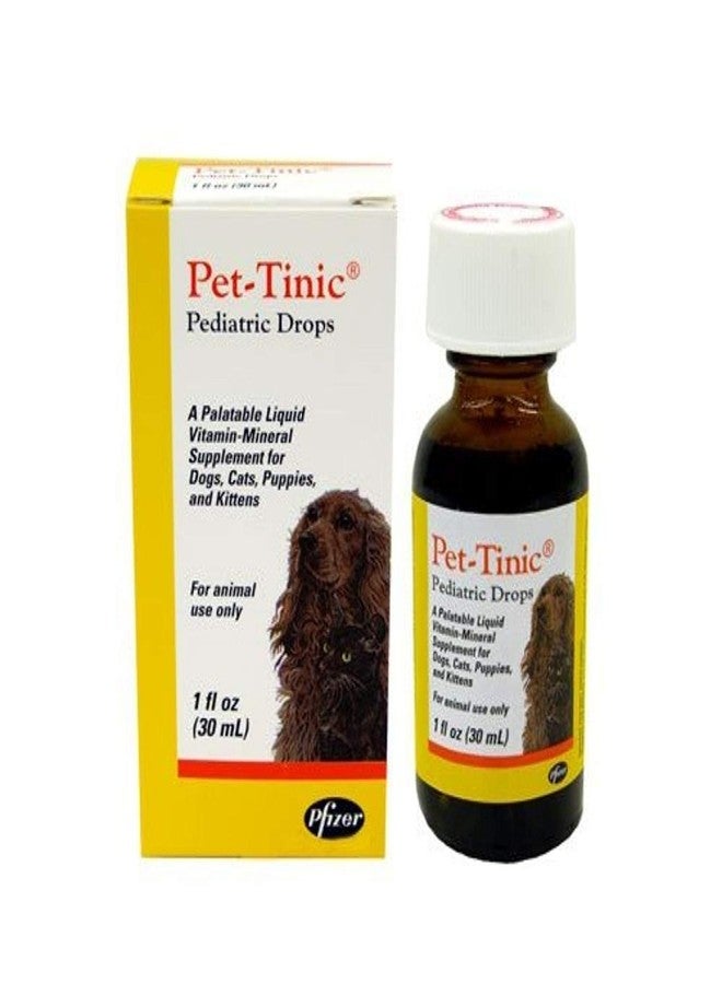 Zoetis Pet-Tinic Pediatric Drops for Dogs, Cats, Puppies and Kittens, 1 oz. (30 ml) by Unknown - Image 1