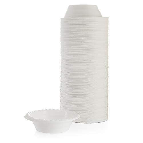 BluShine 250 Pack- 5 Oz Disposable Plastic Bowls Plates - Strong and Sturdy - Heat-Resistant and Soak-Proof - Does Not Melt or Cave in Microwave - Heavy Duty BPA-Free Plastic - Image 3