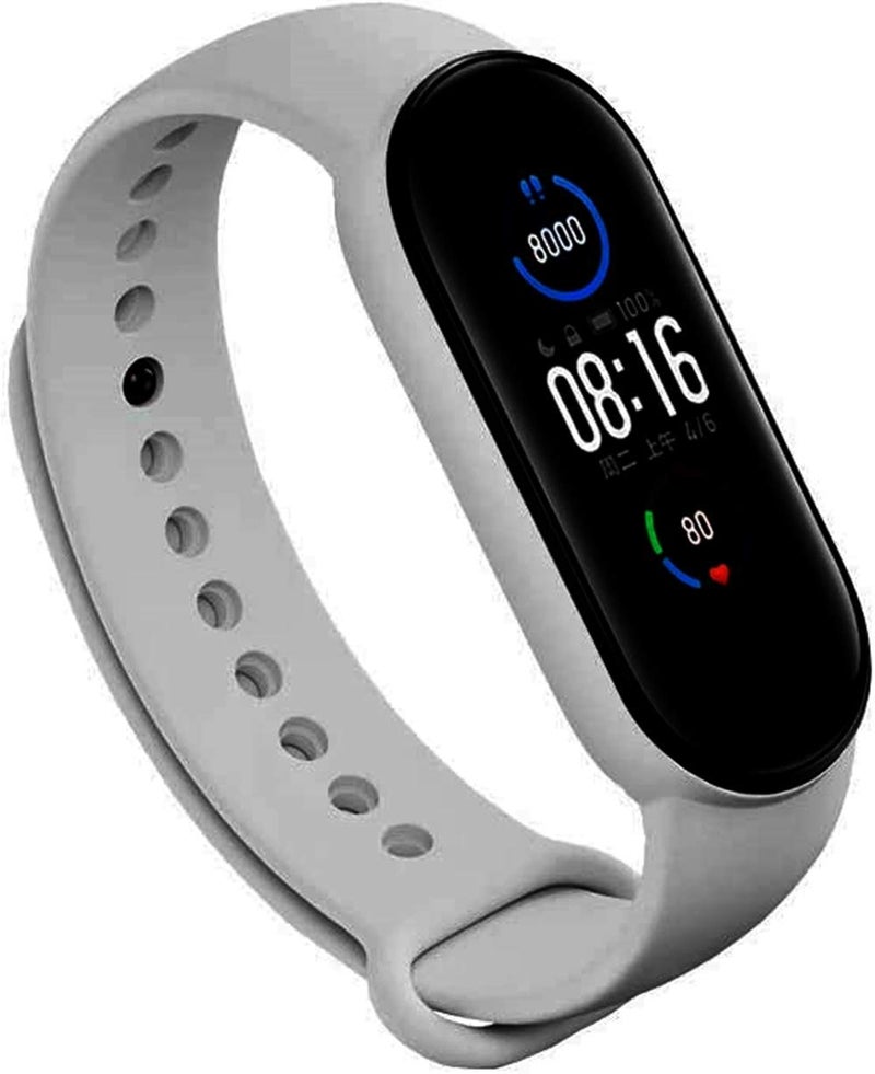 INEFABLE أساور ساعة INEFABLE Mi SmartWatch M5 و M6 الأصلية لساعة Mi M5 و M6 - حزام ساعة سيليكون ناعم قابل للتعديل - الساعة غير مدرجة - Image 5