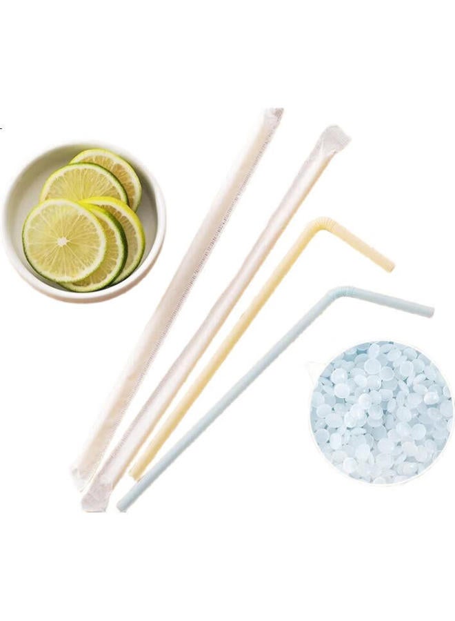 CHAHUA Camellia Disposable Straws, Individually Wrapped, Food-Grade, Bendable, For Drinks, Suitable For Children, Elderly, And Postpartum Women, 100 Pieces - Image 3