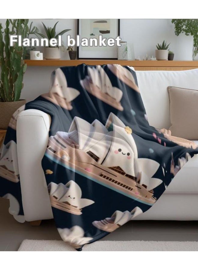 general Baby and children's cartoon flannel thin blanket (warm and comfortable, suitable for sleep, game use) 70cm*100cm - Image 3