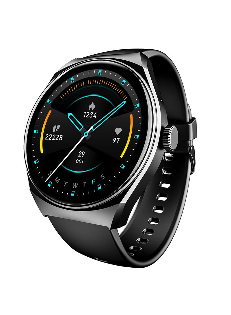 boAt Lunar Seek with 1.39" HD Display, Advanced Bluetooth Calling, Functional Crown, Multiple Sports Mode,100 Watch Faces, IP67 Dust, Sweat & Splash Resistance, HR & SpO2 Monitoring Active Black - Image 1