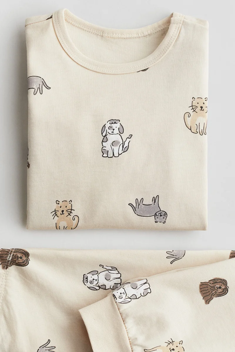 اتش اند ام Printed cotton pyjamas