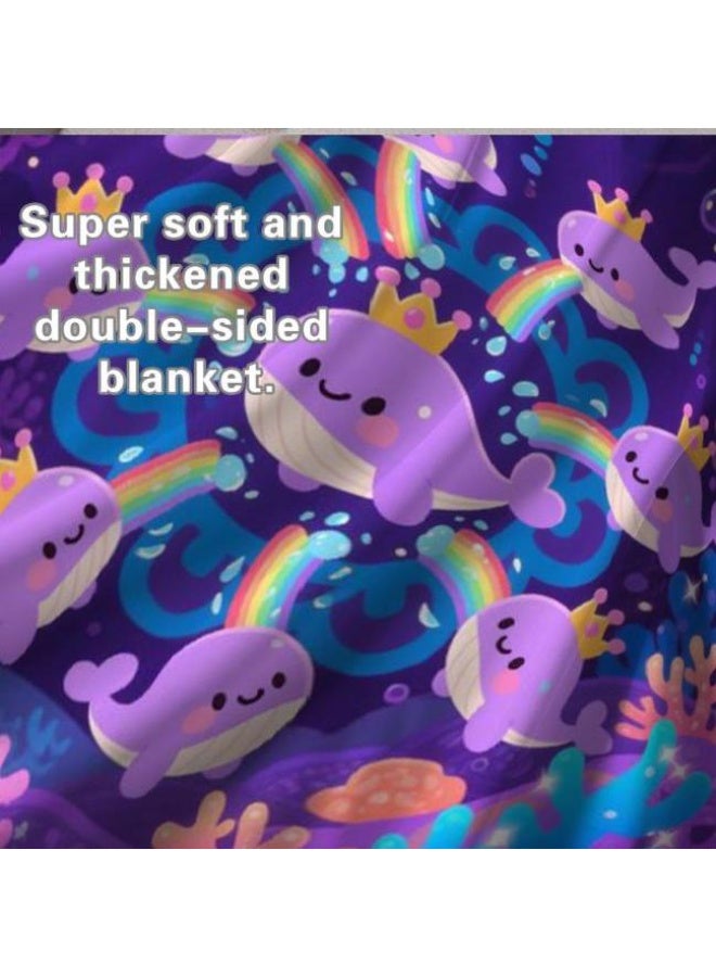 عام Wisdom Fairy (أحدث) بطانية رقيقة من الفانيلا (دافئة ومريحة، ومناسبة للنوم، واستخدام اللعبة، وإزالة الغبار والرمل) 150 سم * 200 سم - 75 - Image 5