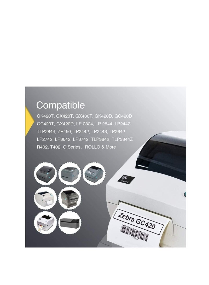 Terabyte ملصقات حرارية بيضاء على شكل لفافة - 75 × 50 مم - عبوة من 1000 - لاصق دائم، لرمز الشريط، ملصقات لاصقة بيضاء للتسمية - Image 5