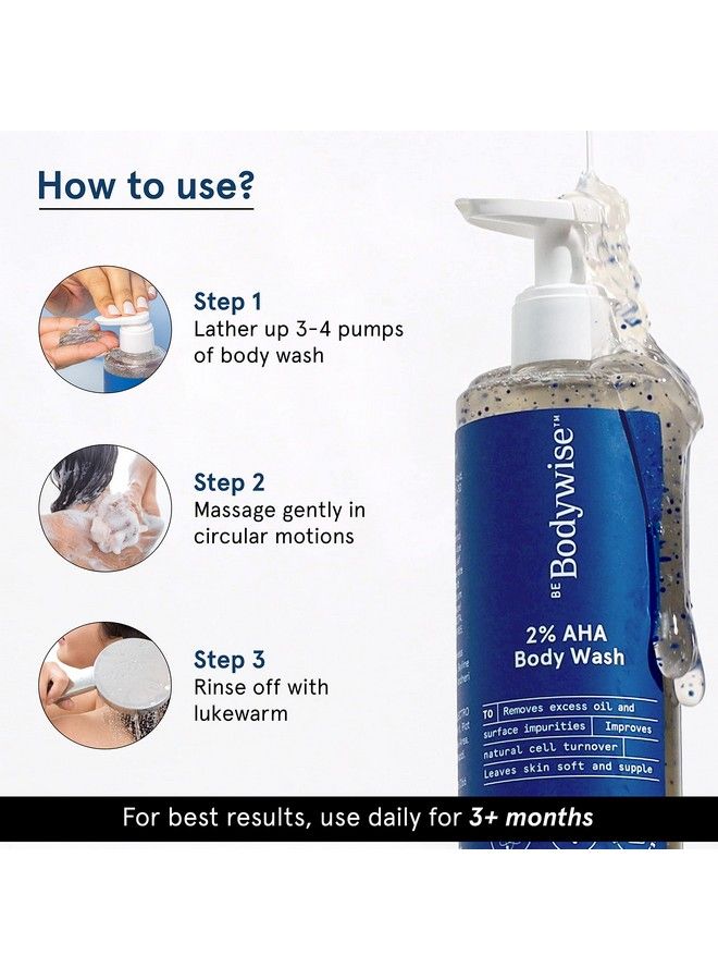 Be Bodywise Body Wash Kit For Women ; Includes 1% Salicylic Acid Body Wash 5% Niacinamide Body Wash & 2% Aha Body Wash ; 750Ml - Image 5