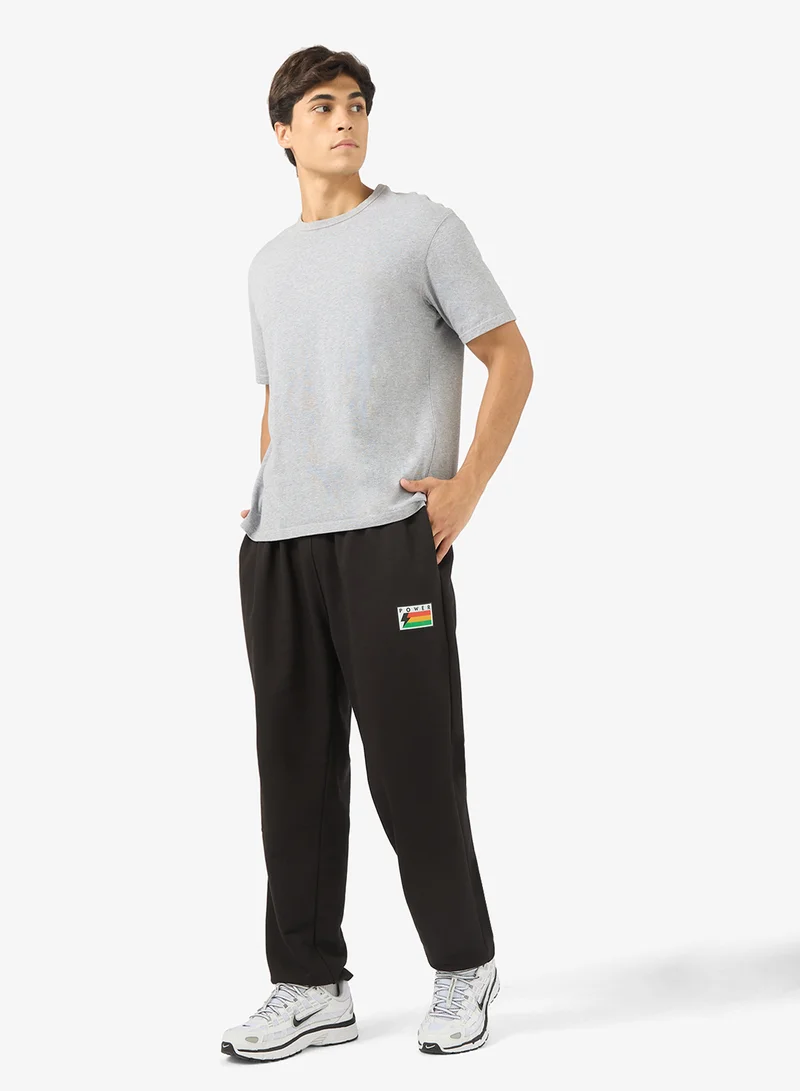 Seventy Five Basics Graphic Print Elastic Hem Joggers