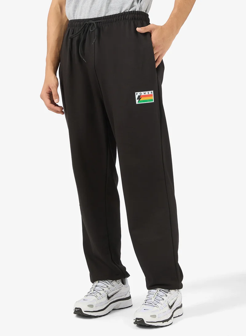 Seventy Five Basics Graphic Print Elastic Hem Joggers