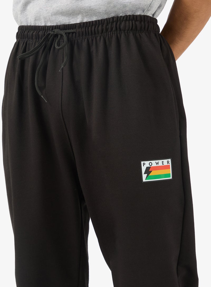 Seventy Five Basics Graphic Print Elastic Hem Joggers - Image 4