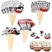 FOIMAS 60pcs Derby Party Food Appetizer Picks Kentuky Horse Race Party Cupcake Topper Toothpicks for Derby Horse Race Party Decoration Supply - Image 2