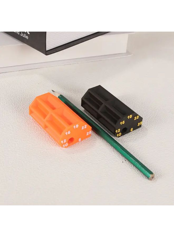 Black Heavy Duty Plastic Carpenters Marking Gauge Multi Size Ruler With Numbered Guides Parallel Scale - Image 2