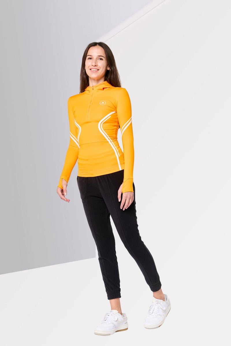 Adidas Stella McCartney x Adidas Women Sportswear Fit Long Sleeve Outdoor Top, Orange - Image 2
