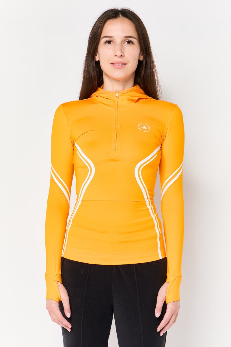 Adidas Stella McCartney x Adidas Women Sportswear Fit Long Sleeve Outdoor Top, Orange - Image 1