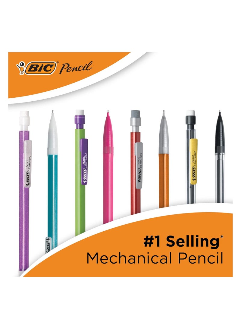 BIC Xtra-Life Mechanical Pencil, Clear Barrel, Medium Point (0.7mm), 10-Count - Image 3