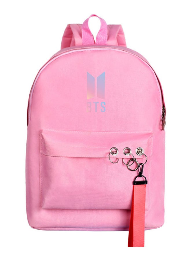 BTS Bangtan Fashion Korean Style Backpack Pink - Image 1