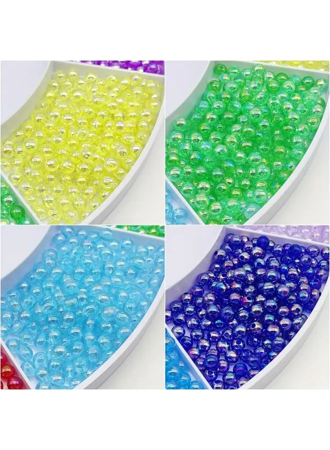 Lt Purple AB Round Beads 6mm 300pcs Crafting DIY Sewing Decoration - Image 3