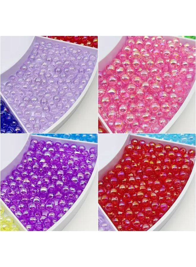Lt Purple AB Round Beads 6mm 300pcs Crafting DIY Sewing Decoration - Image 4