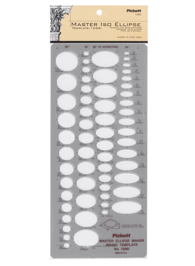 Pickett Isometric Ellipse Master Template - Image 1