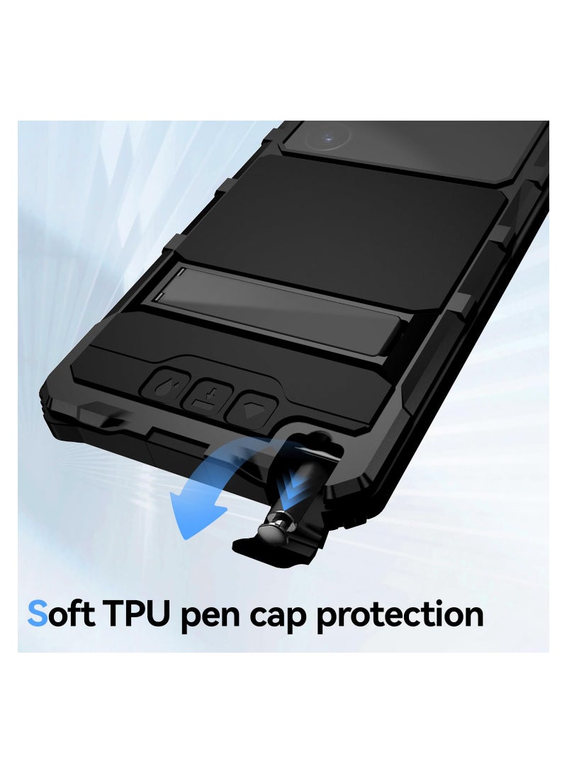 Barakah Case for Samsung Galaxy S24 Ultra Case, Heavy Duty Metal Armor Case Military Grade Phone Case Black Armor Phone Case Fingerprintproof Dust Proof Metal Case for S24 Ultra Case - Image 4