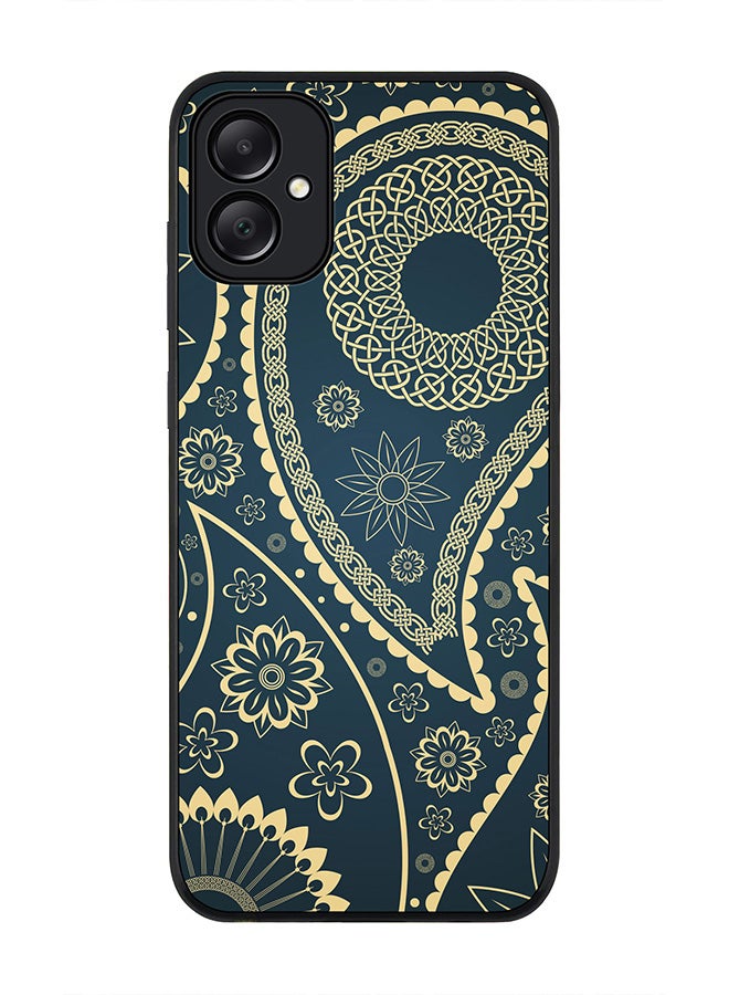 Stylizedd Rugged Black edge case for Samsung Galaxy A05, Slim fit Soft Case Flexible Rubber Edges Anti Drop TPU Gel Thin Cover- Indian Nights - Image 1