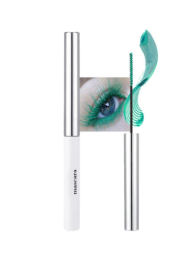 BINGBRUSH Colored Mascara for Eyelashes, Voluminous Colorful Mascara, Pink Purple Blue Green Red-Lengthening, Defining, Curling, Multiplying Formula (#03-Emerald green, 1 Count (Pack of 1)) - Image 1